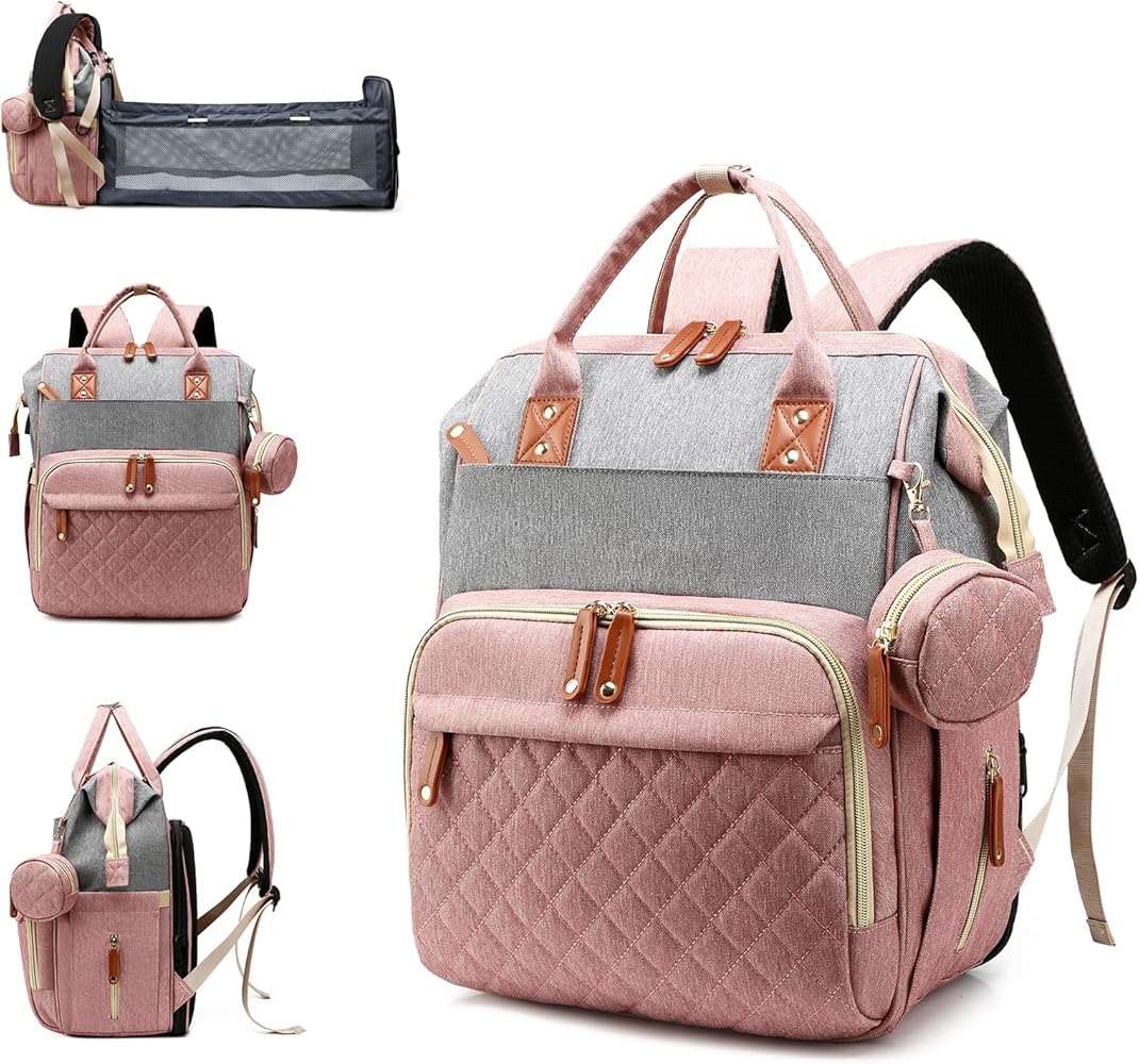 Bolso Pañalera Impermeable de Gran Capacidad