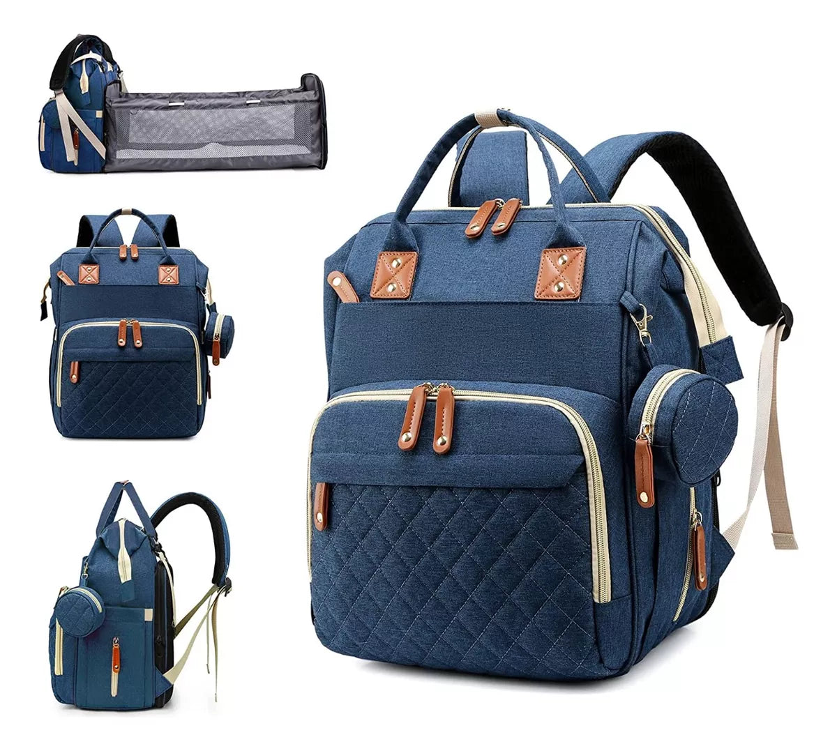 Bolso Pañalera Impermeable de Gran Capacidad