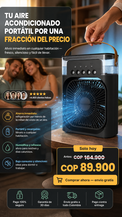 VENTILADOR MINI AIRE ACONDICIONADO