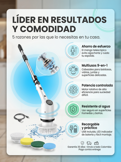 CLEANER MAX: CEPILLO ELECTRICO 9 EN 1