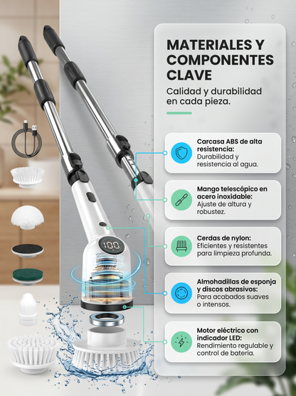 CLEANER MAX: CEPILLO ELECTRICO 9 EN 1