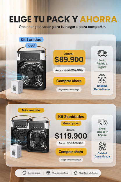 VENTILADOR MINI AIRE ACONDICIONADO