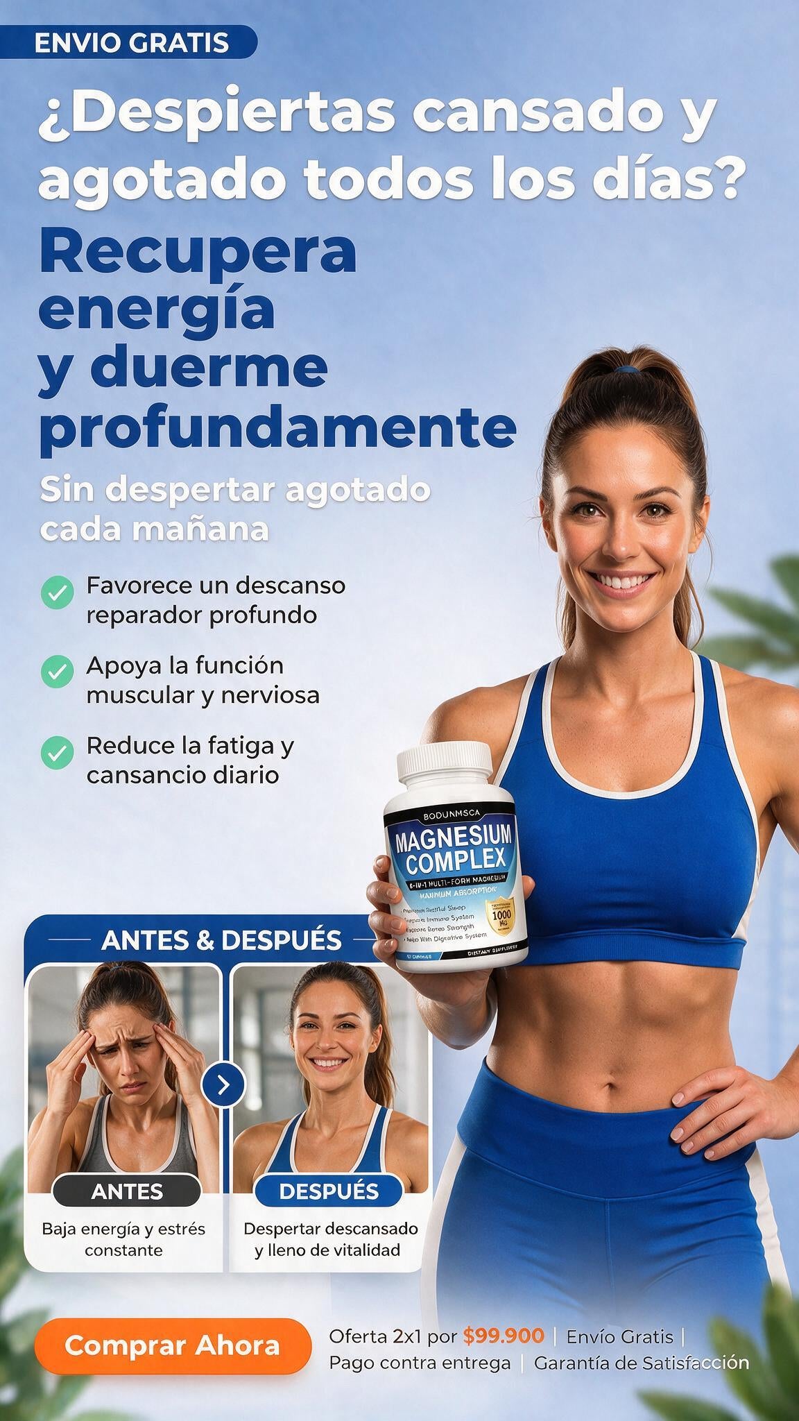 MAGENSIO COMPLEX: Ayuda a reducir el cansancio, fortalecer la función muscular y recuperar tu energía vital.