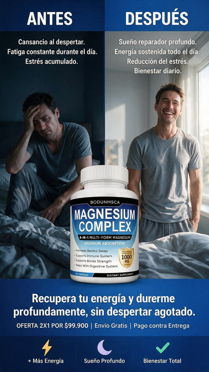 MAGENSIO COMPLEX: Ayuda a reducir el cansancio, fortalecer la función muscular y recuperar tu energía vital.