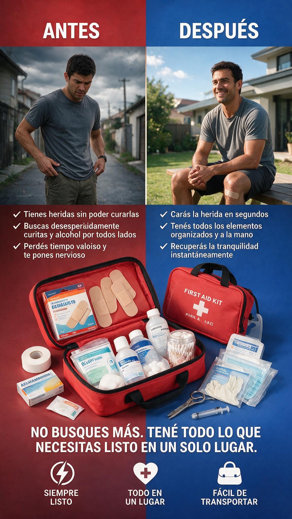 FIRST AID: No solo somos primeros en auxilios. Somos los primeros en actuar.