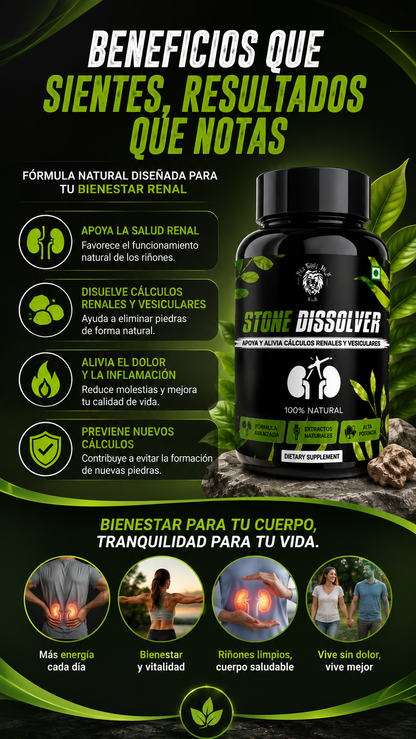 STONE DISSOLVER: Dale el cuidado que tus riñones se merecen