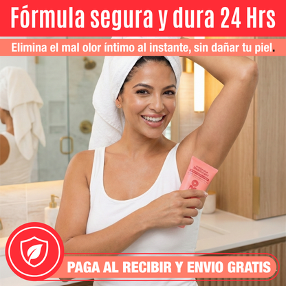 URO Desodorante Corporal™: Suave y Fresco que controla el olor en zonas sensibles sin irritación