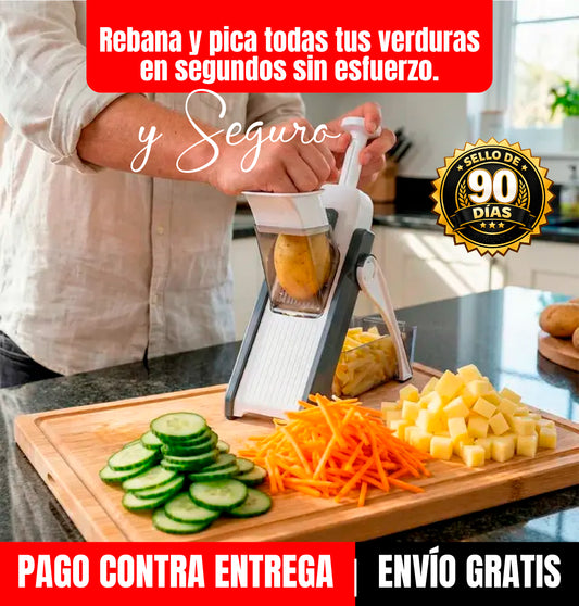 Easy Slice: Corta verduras en segundos y sin arriesgar tus dedos con este picador seguro.